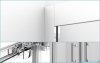 Besco Modern kabina kwadratowa 90x90x165cm mrożone MK-90-165-M